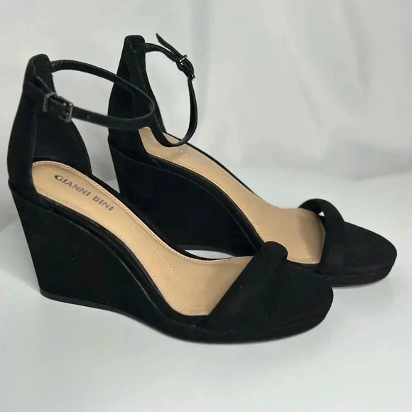 Gianni Bini Shoes - Gianni Bini Black Women's Wedge Heels (SH83)
